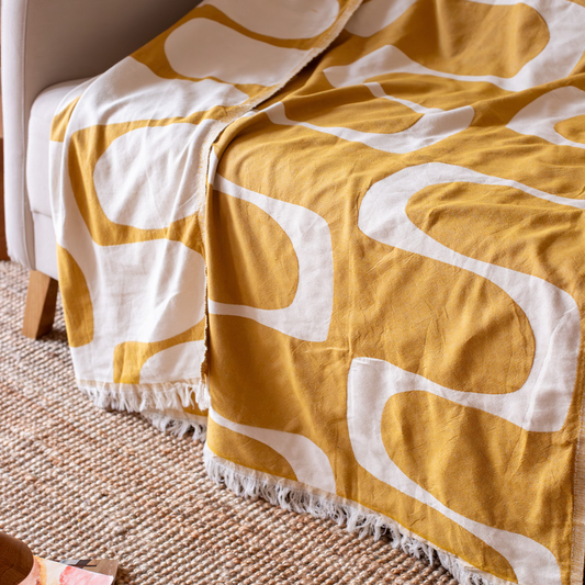 Balance Pamuk Jakarlı Dokuma Tv Battaniyesi