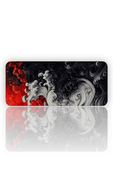 Fırtınanın Estetiği: Red & Dark Wave Art Mouse Pad