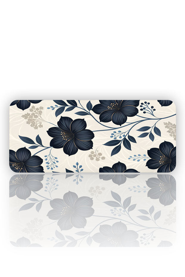 Gece Çiçekleri: Midnight Floral Mouse Pad