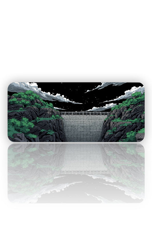 Gece Geçidi: Kayalık Yamaç Mouse Pad