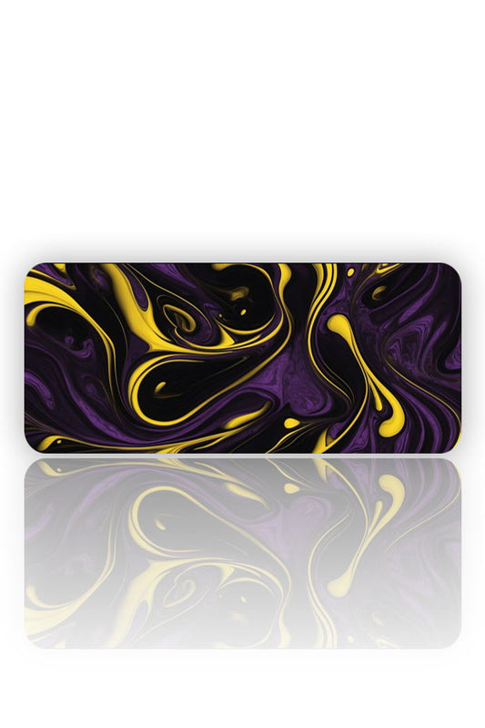 Kraliyet Girdabı: Altın ve Mor Akış Mouse Pad