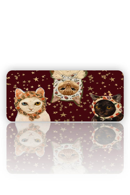 Yıldızlı Kediler – Vintage Portre Mouse Pad