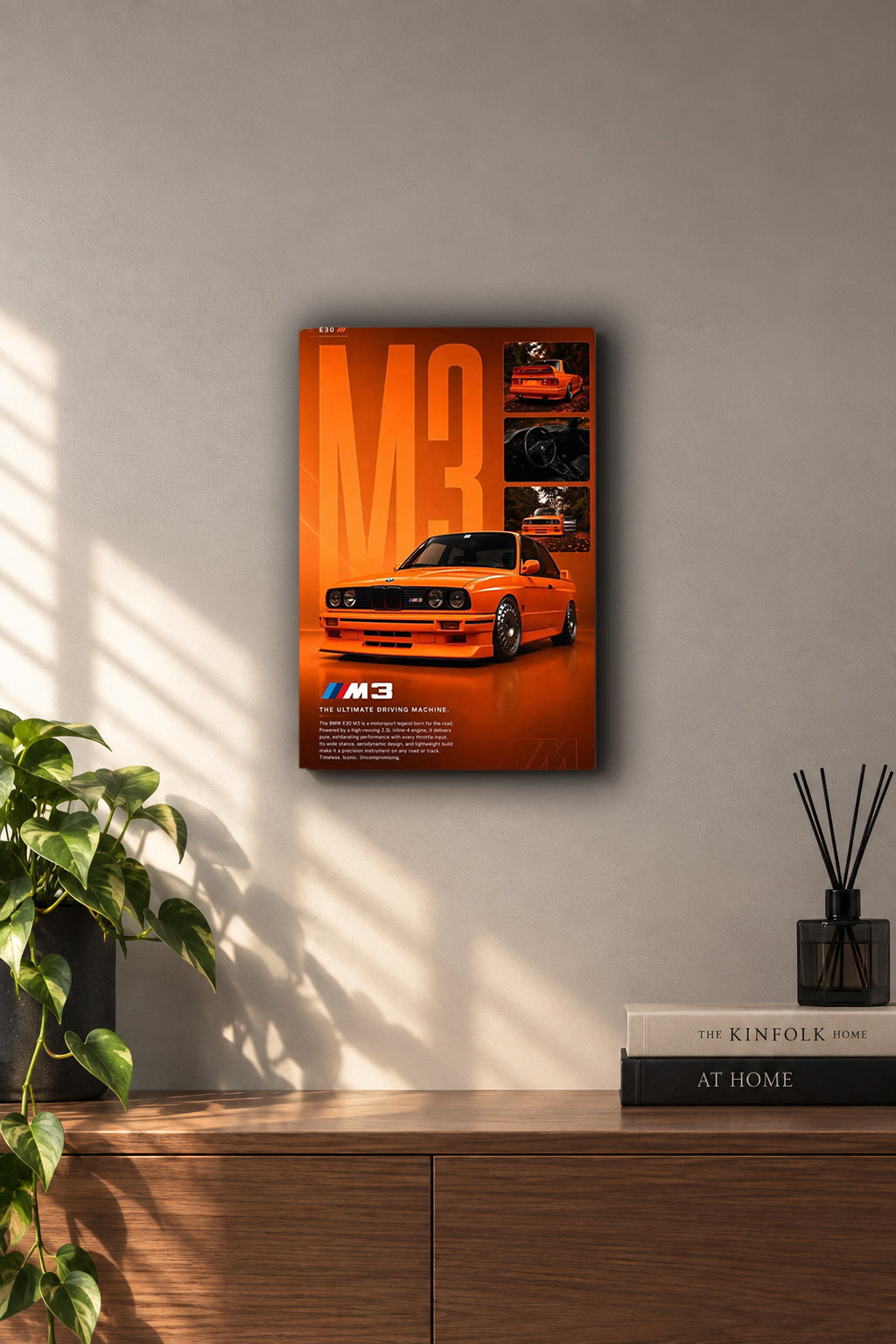 BMW M3 E30 Metal Duvar Tablosu