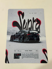 Toyota Supra MK5 A90 Streetwear Airbrush Poster Metal Duvar Tablosu