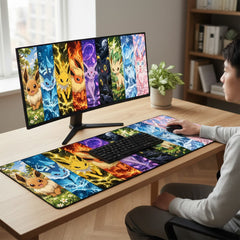 Pokémon Eevee Evrimleri Panorama Mouse Pad