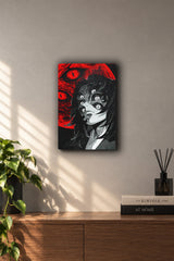 Demon Slayer Kokushibo Blood Moon Metal Duvar Tablosu