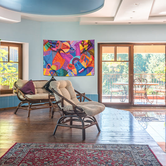 Colorful Wall Covering - 145cm x 100cm