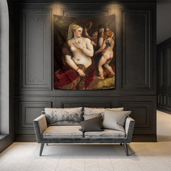Venus with a Mirror Titian Duvar Örtüsü