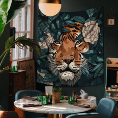 Tiger - Kaplan Duvar Örtüsü