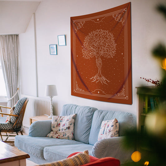 Goddess of Tree | Reddish Duvar Örtüsü