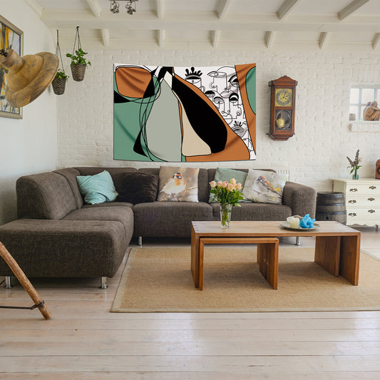 Hidden Faces Duvar Örtüsü