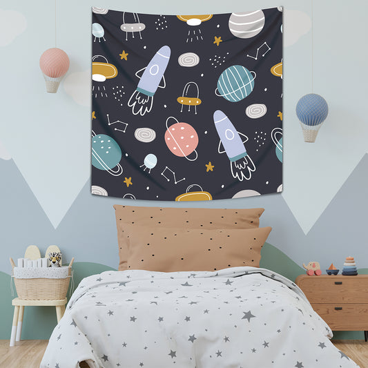 Space - Space - 130cm x 130cm - Wall Covering - Kids Room