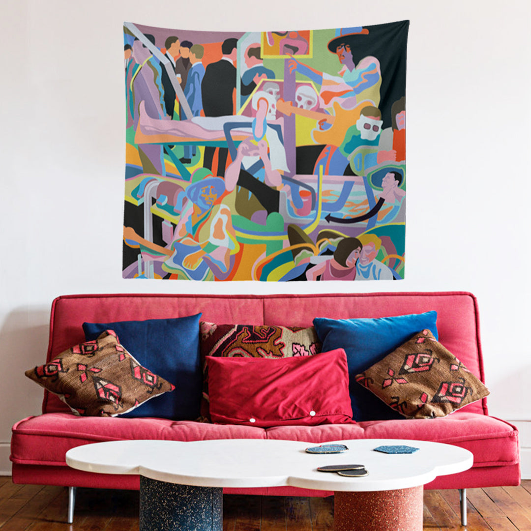 Flower Power Duvar Örtüsü