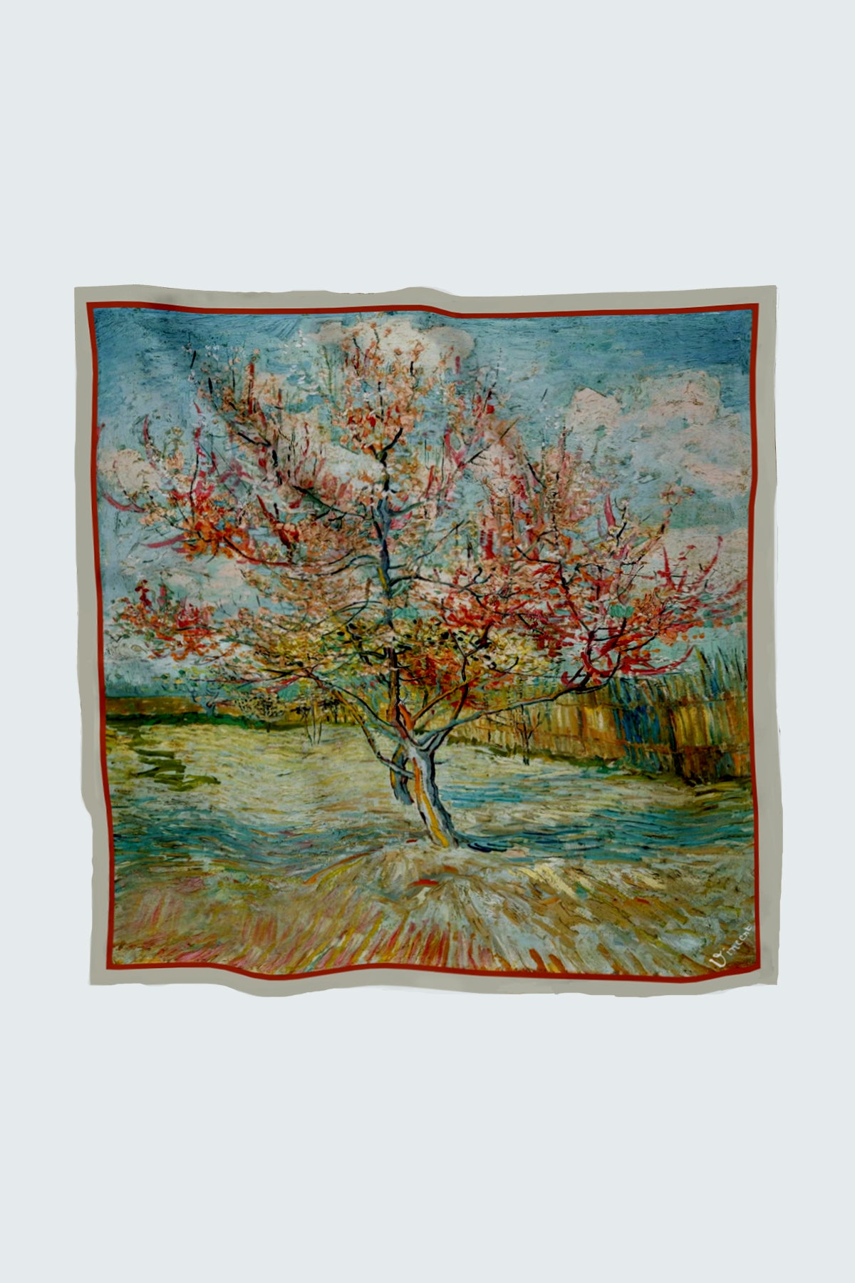 Van Gogh Pink Peach Trees Fular
