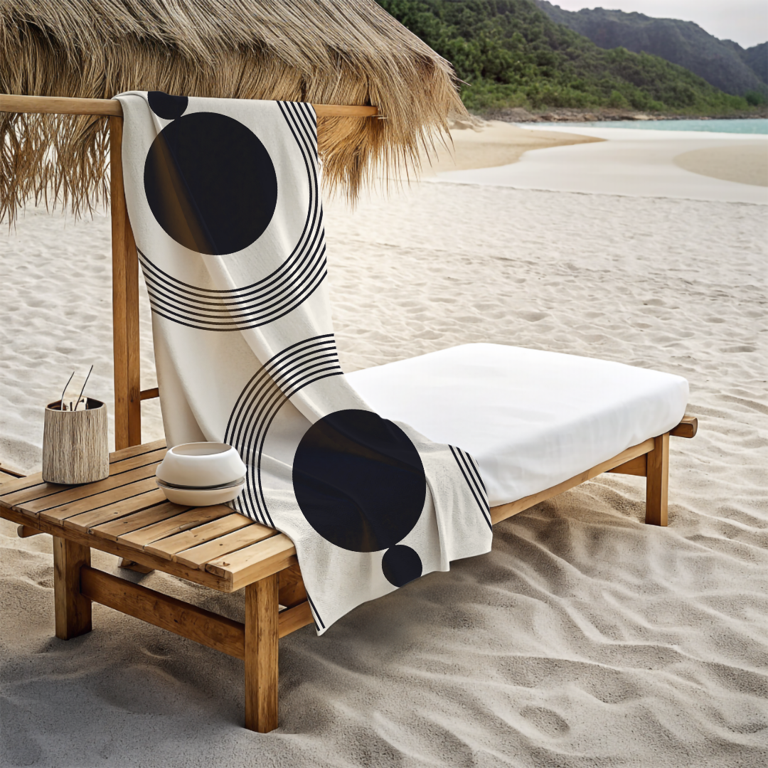 Black Circle Plaj Havlusu