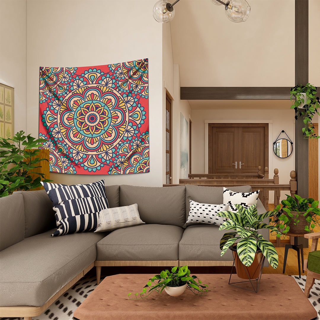 Ethnic Mandala Duvar Örtüsü