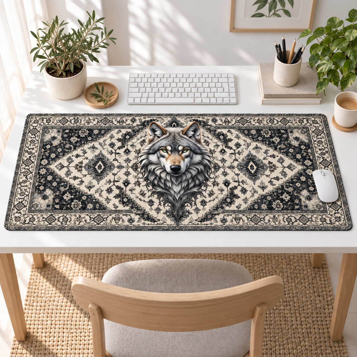 Bozkurt Vintage Halı Desenli Mouse Pad