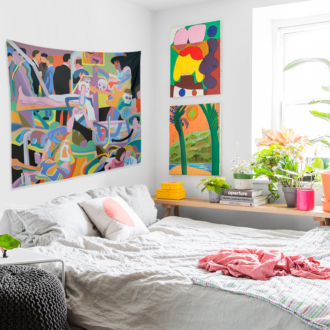 Flower Power Duvar Örtüsü