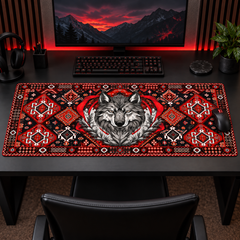 Bozkurt Kırmızı Kilim Desenli Mouse Pad
