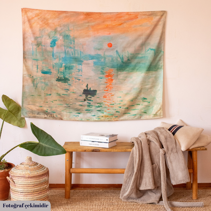 Sunrise,Claude Monet Wall Covering 130x100 cm