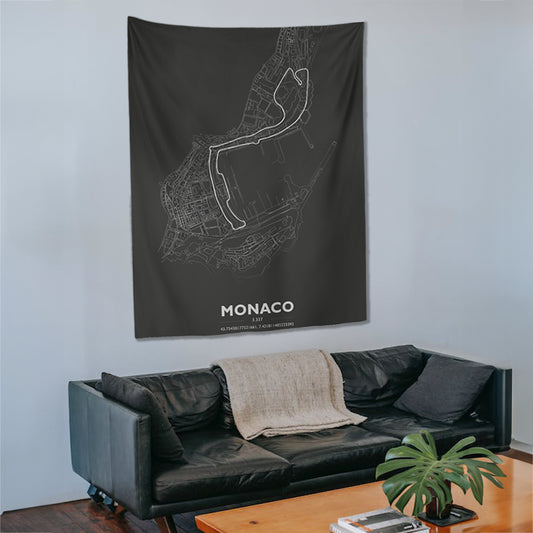 Monaco F1 Pisti Duvar Örtüsü