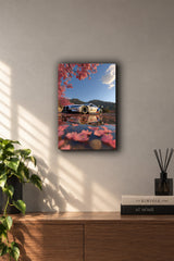 BMW M4 GT3 Sakura Reflection Metal Duvar Tablosu