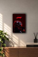 Formula 1 Red Bull Racing Helmet Metal Duvar Tablosu