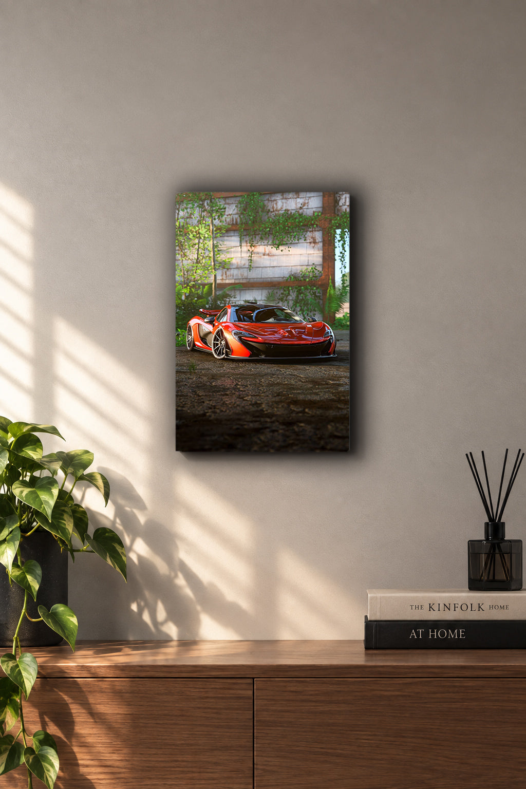 Forza Horizon McLaren P1 Abandoned Garage Metal Duvar Tablosu