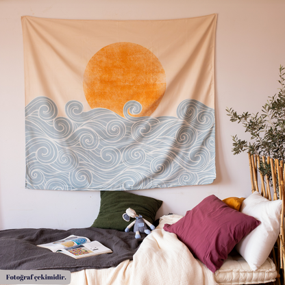 Ocean Wave Duvar Örtüsü