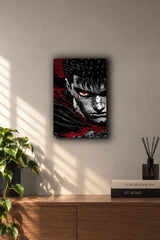 Berserk Guts Red Eye Metal Duvar Tablosu