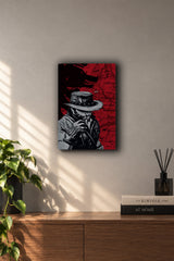 Red Dead Redemption John Marston Outlaw Wolf Metal Duvar Tablosu