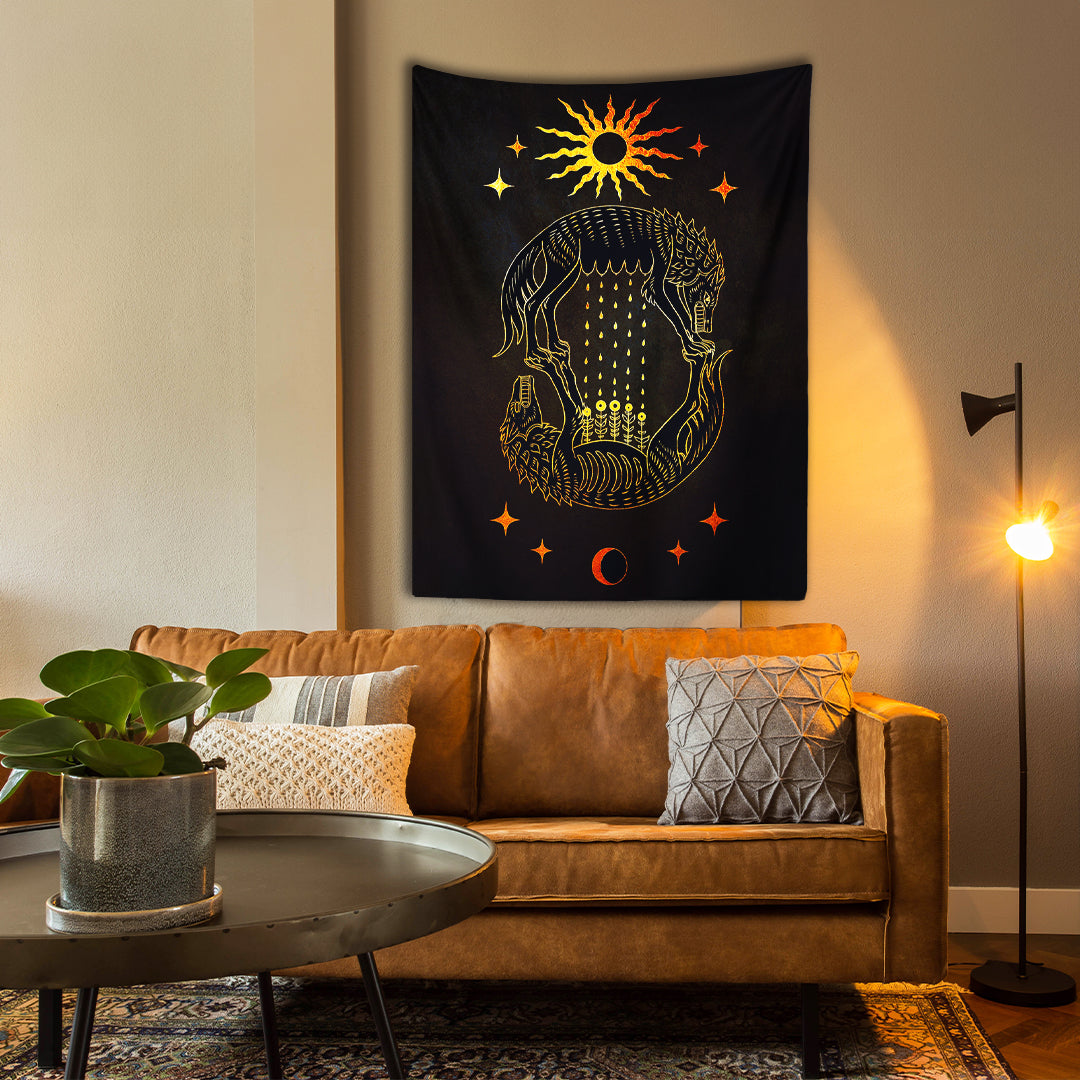 Fool's Wolfs Duvar Örtüsü