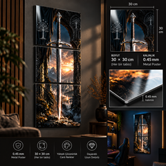 Anduril – Batı’nın Alevi | 3 Parça Metal Poster Seti
