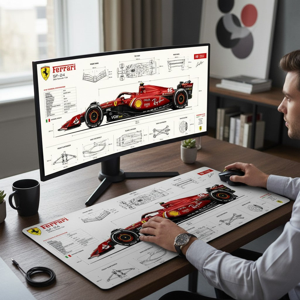 Leclerc SF-24 Blueprint Mousepad