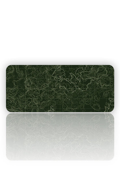 Taktik Derinlik: Orman Yeşili Topografik Mouse Pad