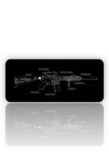 Teknik Şema: Taktiksel Blueprint Mouse Pad
