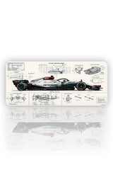 Mühendislik Harikası: F1 Teknik Blueprint Mouse Pad