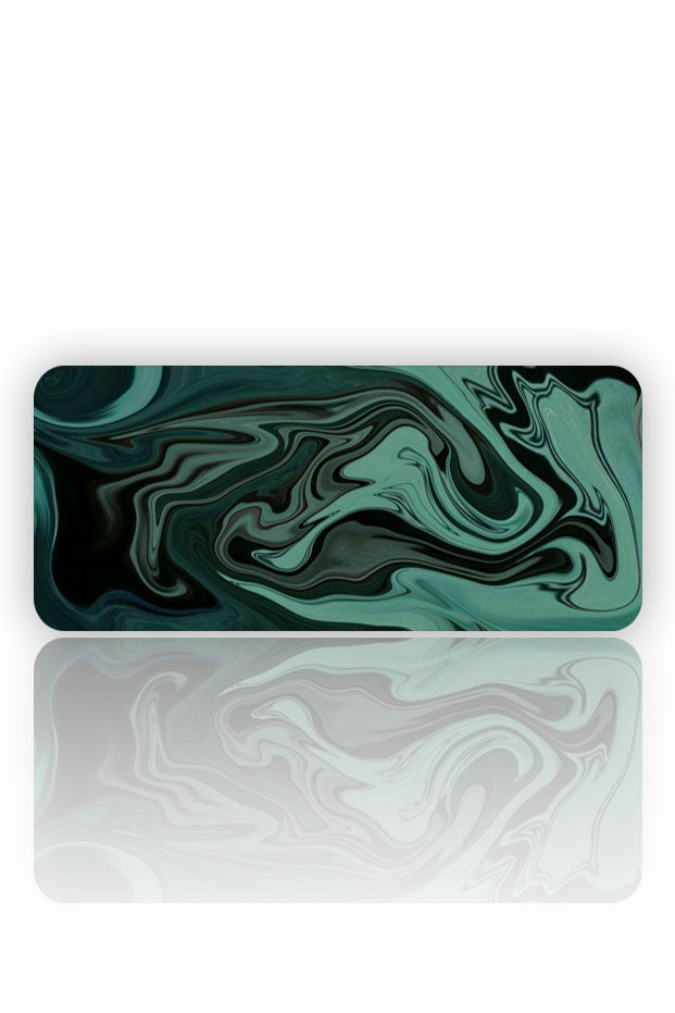 Zümrüt Akışı: Marble Teal Mouse Pad