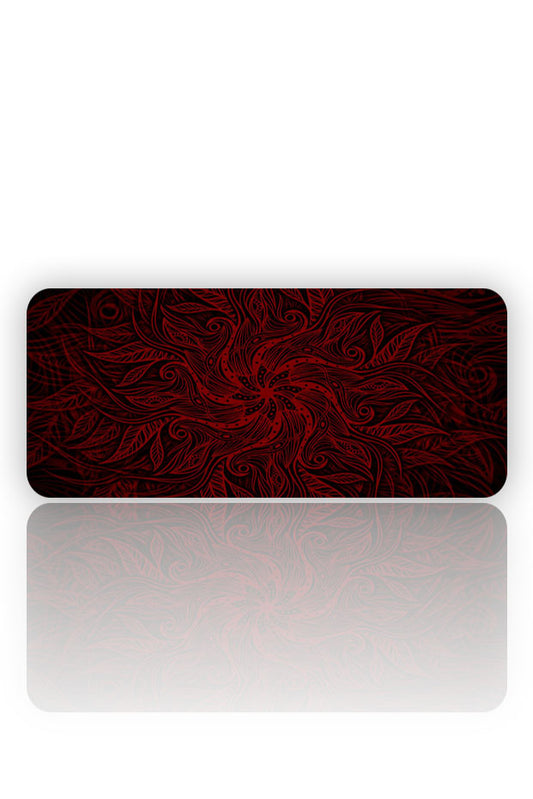 Kızıl Mandala: Gotik Sarmal Mouse Pad