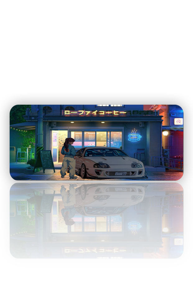 Lo-Fi Supra: Gece Kahvesi Mouse Pad