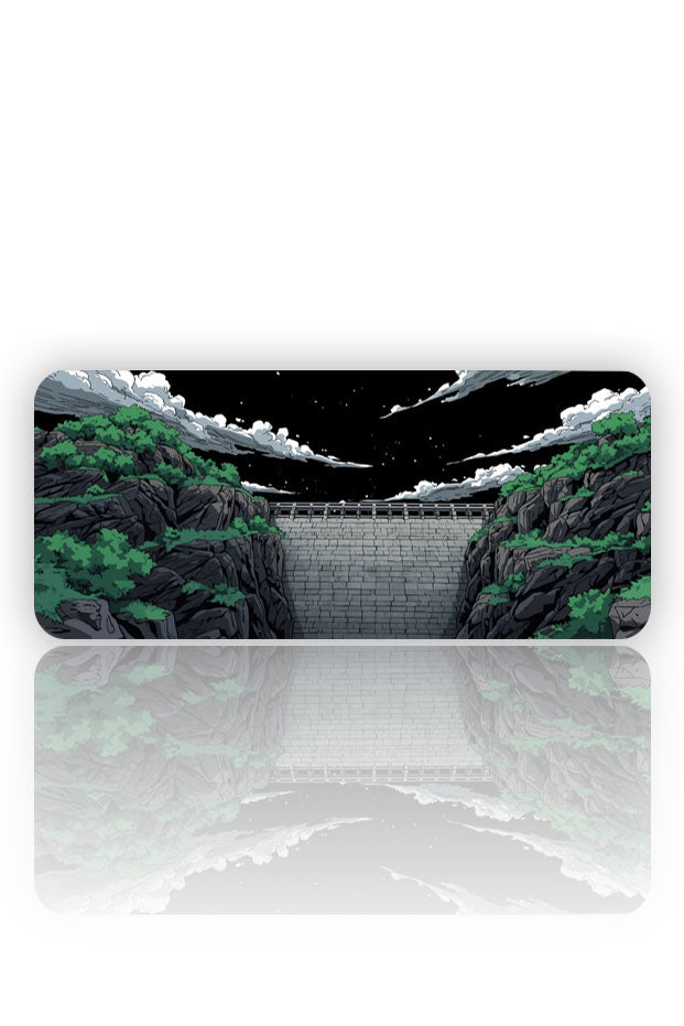 Gece Geçidi: Kayalık Yamaç Mouse Pad