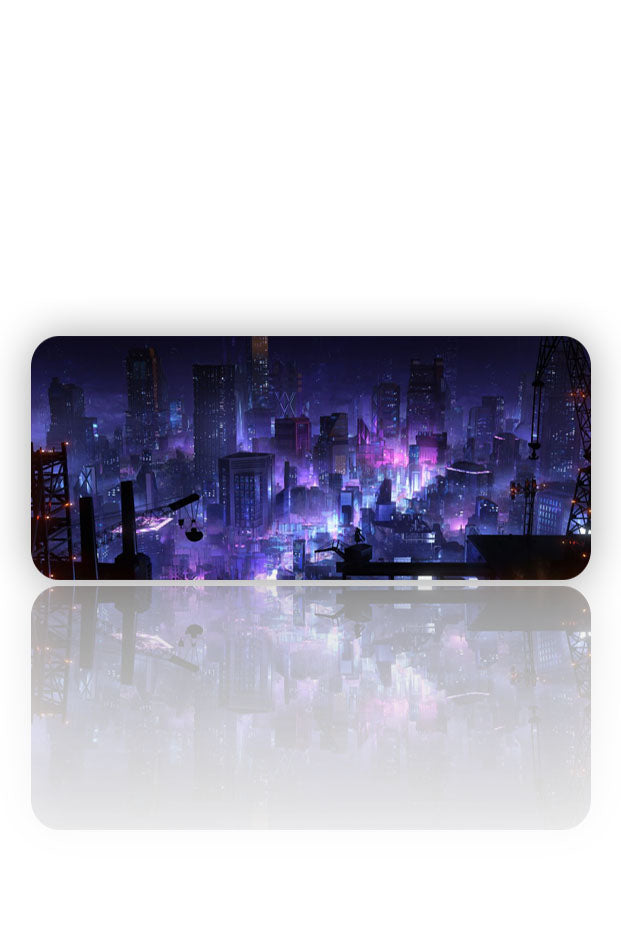 Cyber City: Neon Gece Mouse Pad