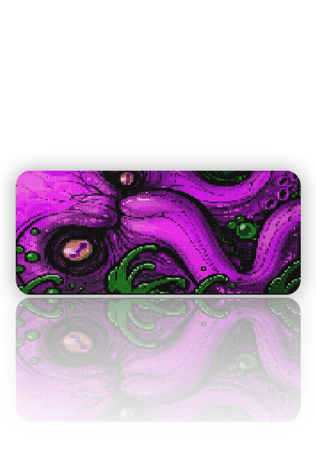 Mor Kaos: Piksel Canavarın Gözü Mouse Pad