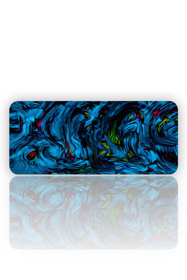 Mavi Okyanus: Neon Derinlik Mouse Pad