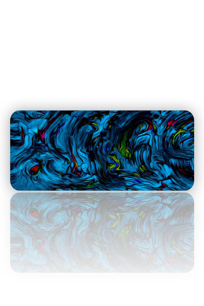 Mavi Okyanus: Neon Derinlik Mouse Pad