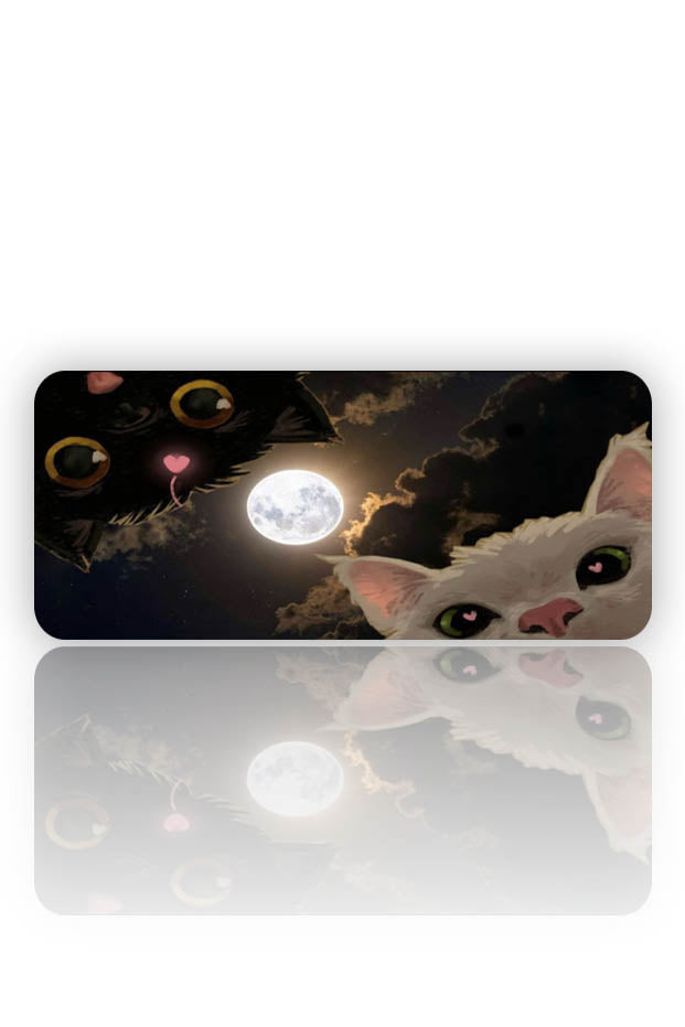 Ay Işığında Aşk – Kedi İkili Mouse Pad
