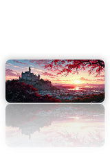 Sonbahar Günbatımı – Şato Manzarası Mouse Pad
