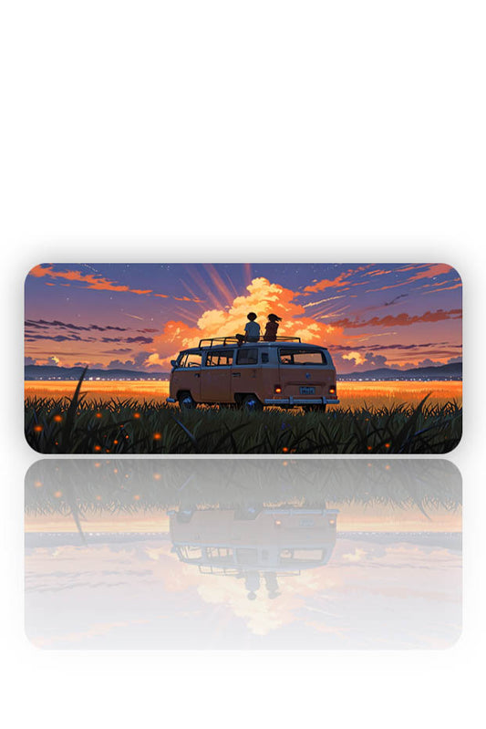 Sonsuz Yol – Anime Van Gün Batımı Mouse Pad