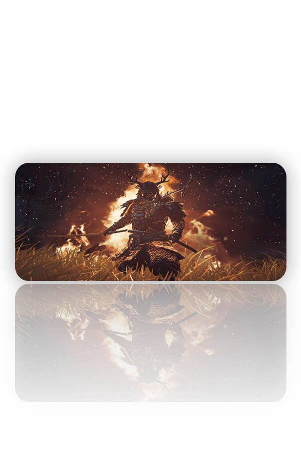 Alev Gecesi – Boynuzlu Savaşçı Mouse Pad