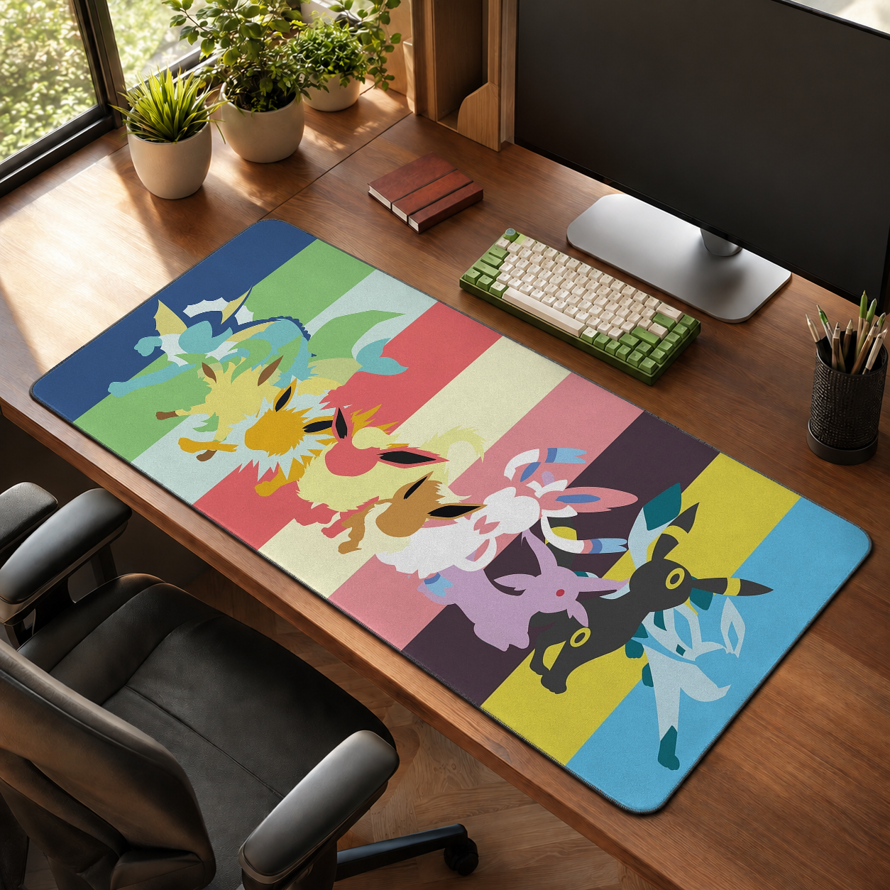 Pokemon Eevee Evolutions Renkli Mouse Pad